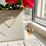 Gullhjerte 14kt gull, stor - 14608871