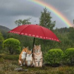 Bunadsparaply rød, Trønder - 0701000266