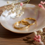 Gifteringer i gult gull 14 kt, 3 mm. GERSTNER - 282650