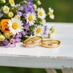 Gifteringer i gult gull 14 kt, 4 mm. GERSTNER - 200800