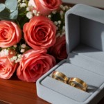 Gifteringer i gult gull 14 kt, 5 mm. GERSTNER - 282610