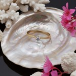 Diamantring i gult gull med 0,05 ct W-Si - 546886