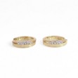 Diamantøredobber i 14kt gull med diamanter 0,06ct W-Si - Bur738291