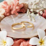 Gifteringer i gult gull 14 kt, 3 mm. GERSTNER - 282680