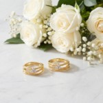 Diamantøredobber i 14kt gull med diamanter 0,06ct W-Si - Bur738266