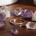 Diamantring i 14kt gull med diamanter 0,085ct W-Si - Bur538277