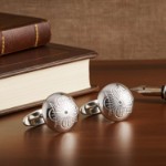 Mansjettknappar, oksidert. Meldal