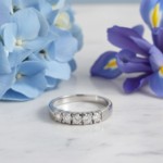 Forlovelsesring diamantring Iselin 5x0,07 ct TW-Si-8505070