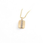 Diamantsmykke i gull 14kt med 0,095ct H/SI - BUR234400