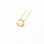 Smykke i 14kt gull med perle - bur210928