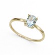 Gullring i 14kt med Topas Sky Blue Oval - Bur620400gt