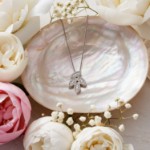 Diamantsmykke i gull 14kt med 0,080ct H/SI - BUR234351