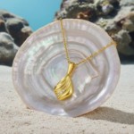 Diamantsmykke i gull med 0,005 ct-BUR25016514