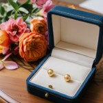 Gulløredobber, kulen er 5 mm - 11012