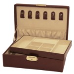 Smykkeskrin,  burgunder/beige - 3463852