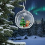 Swarovski figurer Ball Ornament, Christmas Scene - 5533942