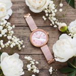 Swarovski klokke Illumina watch Swiss Made, Crystal bracelet, Pink, Rose gold-tone finish - 5678756