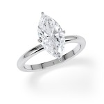 Forlovelsesring Marquise med Lab Grown diamant i 2.00 ct og River (D) - VS1- ru-mar-200