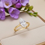 Forlovelsesring Marquise med Lab Grown diamant i 2.00 ct og River (D) - VS1- ru-mar-200gg