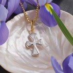 Kors i gult gull 14kt/585 - 42914