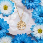 Smykke Livets tre 585 i gult gull 14kt, 11 mm/11.4 mm - 27248