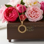 Smykke Nordlie i gult gull 14kt, 15mm/15mm - 52801