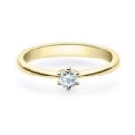 Enstens diamantring Diona gult gull med 0,20 ct TW-Si.Magic Moments -18001020