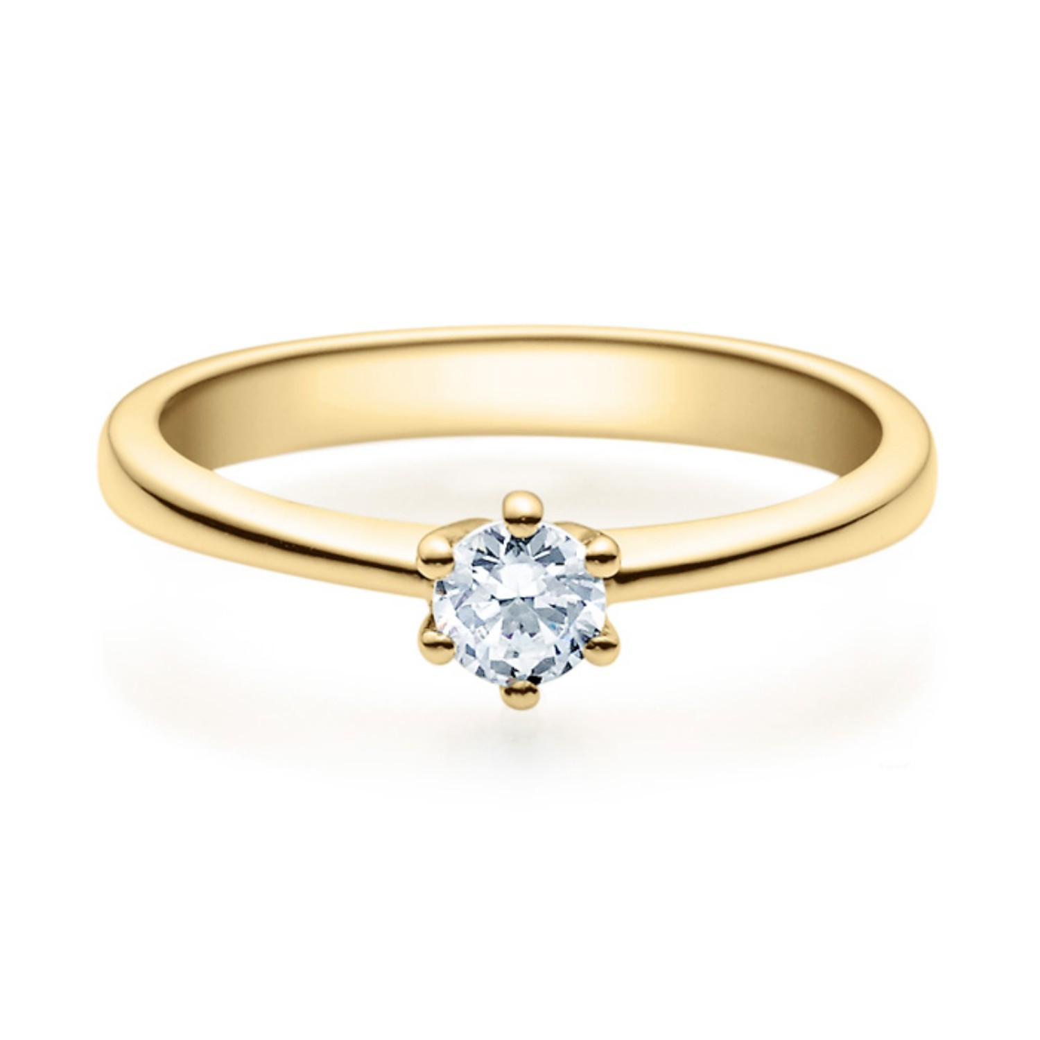 Diamantring forlovelsesring 0,25 ct i 14kt gull. Diona - 18001025