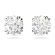 Swarovski øredobber Constella stud earrings Round cut, White, Rhodium plated - 5636712