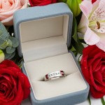 Gullring i 14 kt med zirkonia -269914