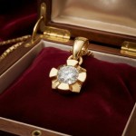 Diamantsmykke Evita i gull med 0,10 ct W-Si-503100