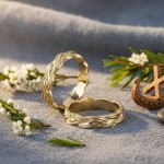 Gifteringer i gult gull 14kt, 4,5 mm. SNORRE– 60645