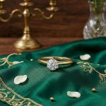 Enstens diamantring Aida med 0,25 ct i 14kt gull. TW-Si. -18016025