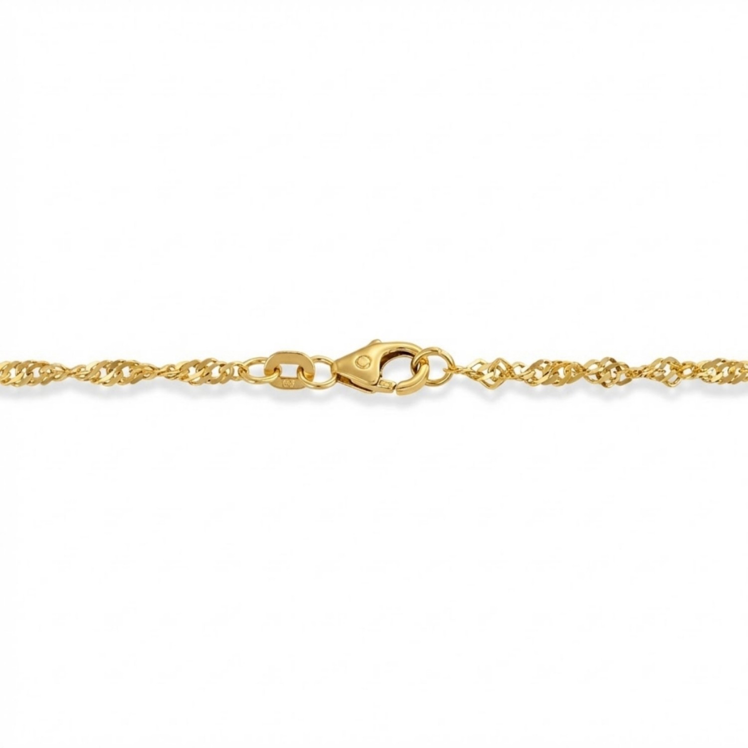 Armbånd i gult gull 14kt, 18 cm - 18GU2218