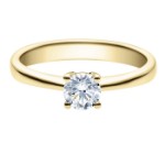 Diamantring forlovelsesring 0,50 ct i 14kt gull. Lilya - 18008050