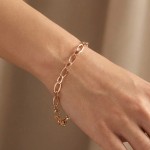 Armbånd i gult gull 14kt, 20.3 cm - 17012