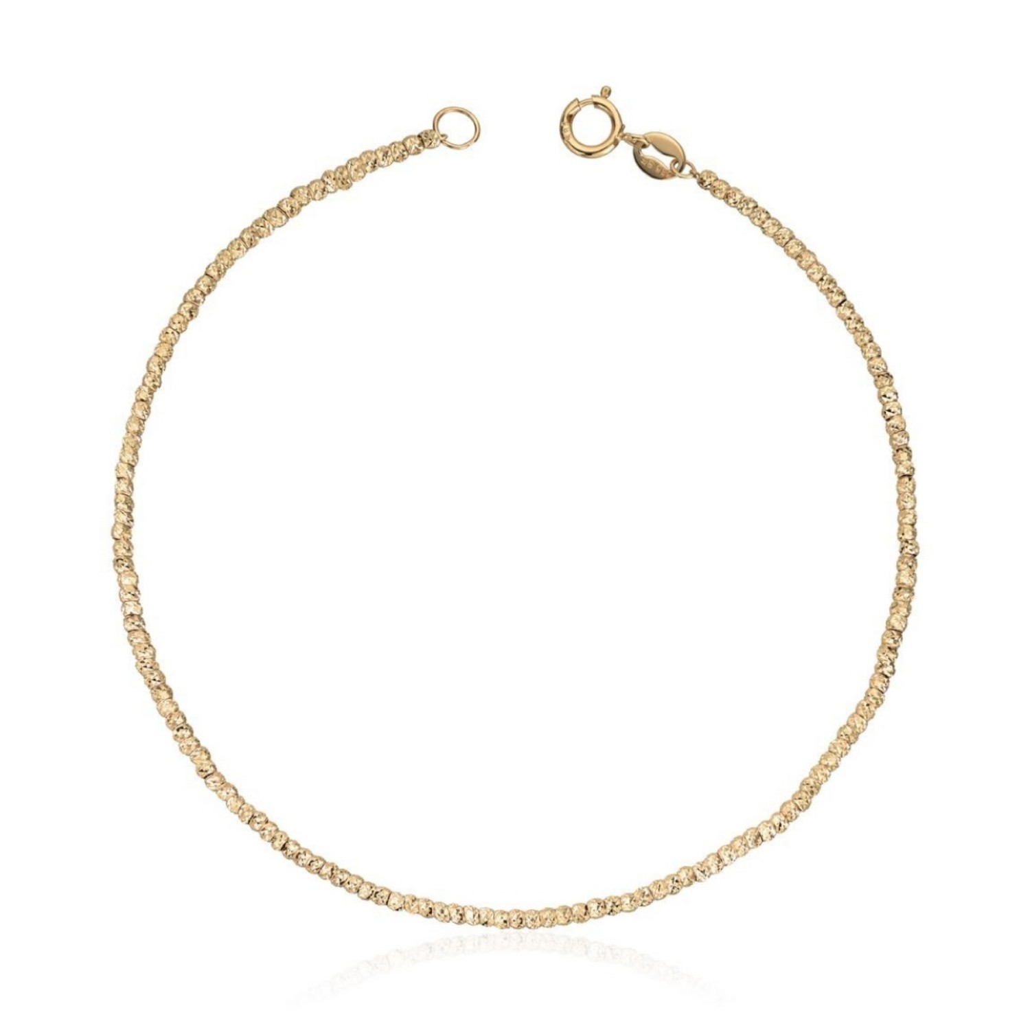 Armbånd i gult gull 14kt, 19 cm - 17038