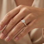 Forlovelsesring i gult gull med Lab Grown diamant 0,69ct TW-VS - Bur5Z00060