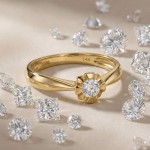 Diamantring forlovelsesring Evita 0,10 ct W-Si-501100