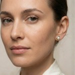 Øredobber i gult gull med ferskvannsperler og diamanter 0,16 W-Si - Bur720691