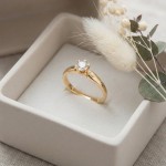 Diamantring forlovelsesring Sofia med 0,15ct W/SI - 120715g