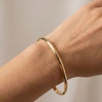 Armbånd 14 kt i gult gull 4 mm - 01GU4064