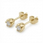 Diamantøredobber Sitara med 2/0,10 ct W-Si-422110