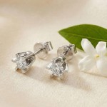Diamantøredobber Sofia i hvitt gull 0,16 ct -2120716