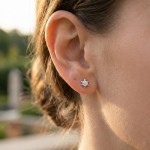 Sofia diamant øredobber med 2/0,19 ct W-Si-2120719