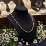 Gult gull kjede Singapore 45cm/3,5mm i 14kt gull - 18GU3445