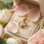 Diamantsmykke Evita i gull med 0,05 ct W-Si-503050