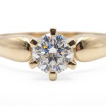 Diamantring forlovelsesring Sofia med 0,15ct W/SI - 120715g