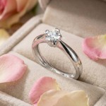 Diamantring forlovelsesring Evita 0,16 ct W-Si-50116