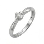 Diamantring forlovelsesring Evita 0,16 ct W-Si-50116